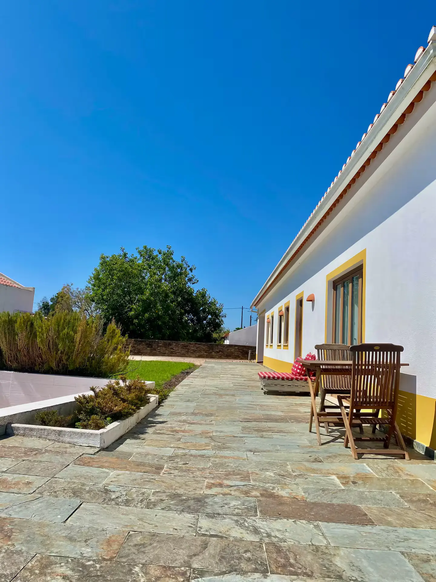 Terraço de frente da casa